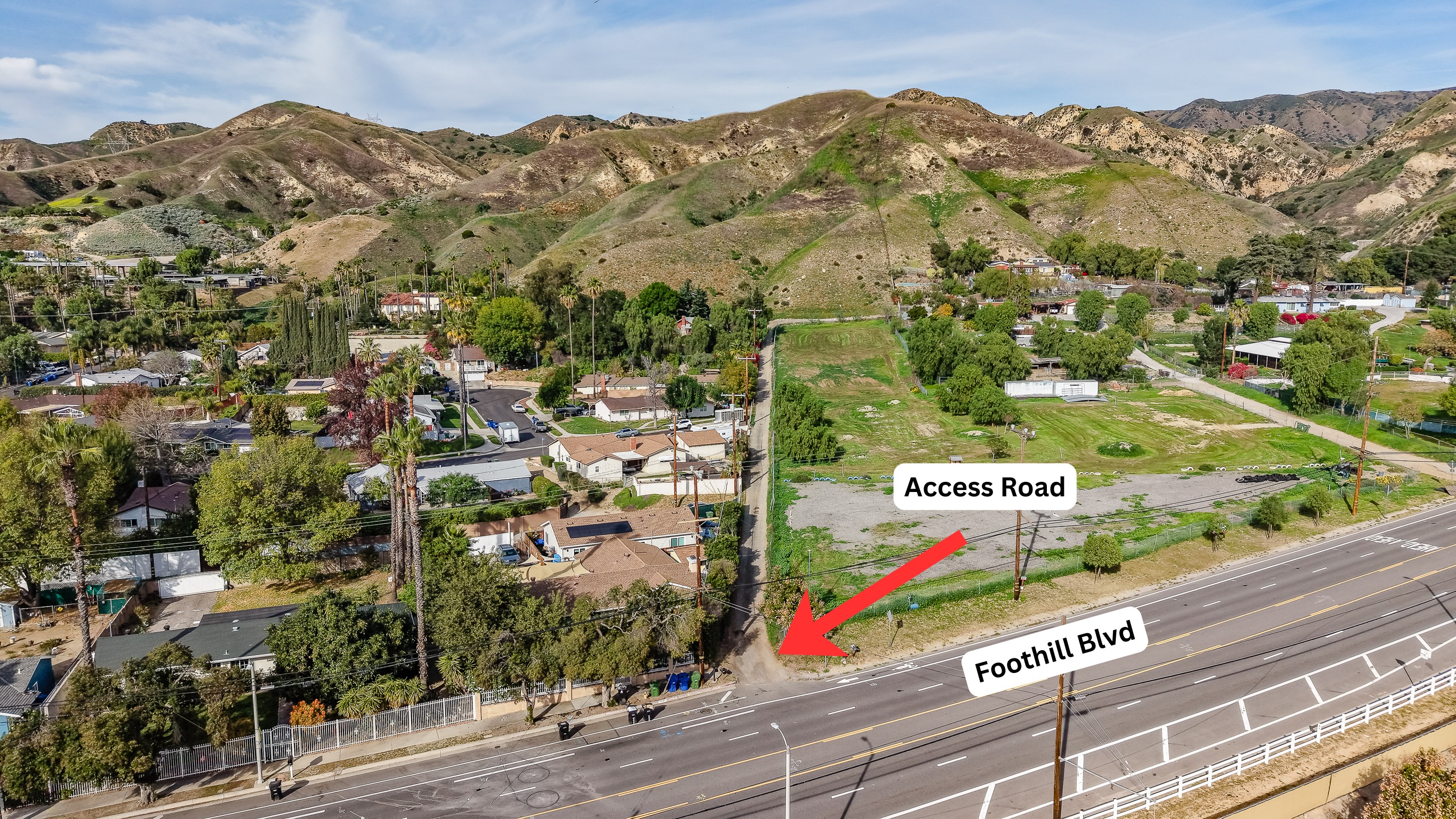 Access Road from Foothill